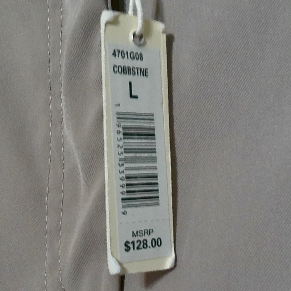 NWT Max Studio Cream Wide Leg Pants, Kangaroo Pockets, Stretch Waist, Size Large - Picture 5 of 8